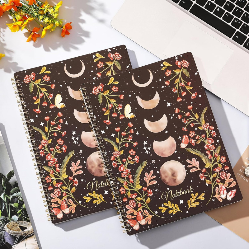 Spiral Notebook - Notebooks Spiral Bound with Back Pocket, Lined Journal Noteboo gallery