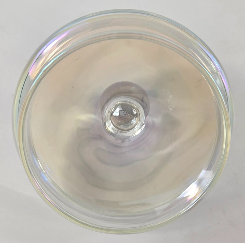 Iridescent Textured Herringbone Pattern Borosilicate Glass Tea Pot gallery