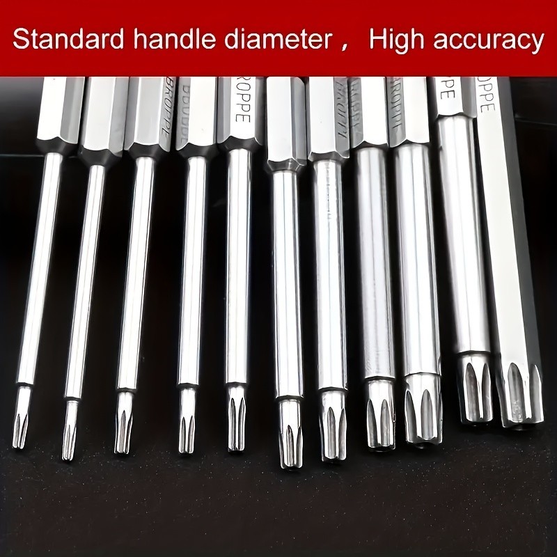 11-Piece Torx Screwdriver Bit Set - Multi-Size (T6-T40) for Vehicle Maintenance gallery