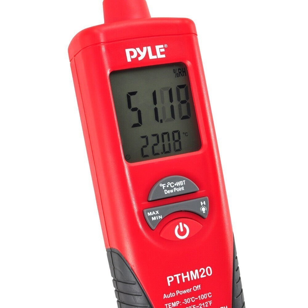Pyle Temperature and Humidity Meter With Dew Point and Wet Bulb Temperature gallery