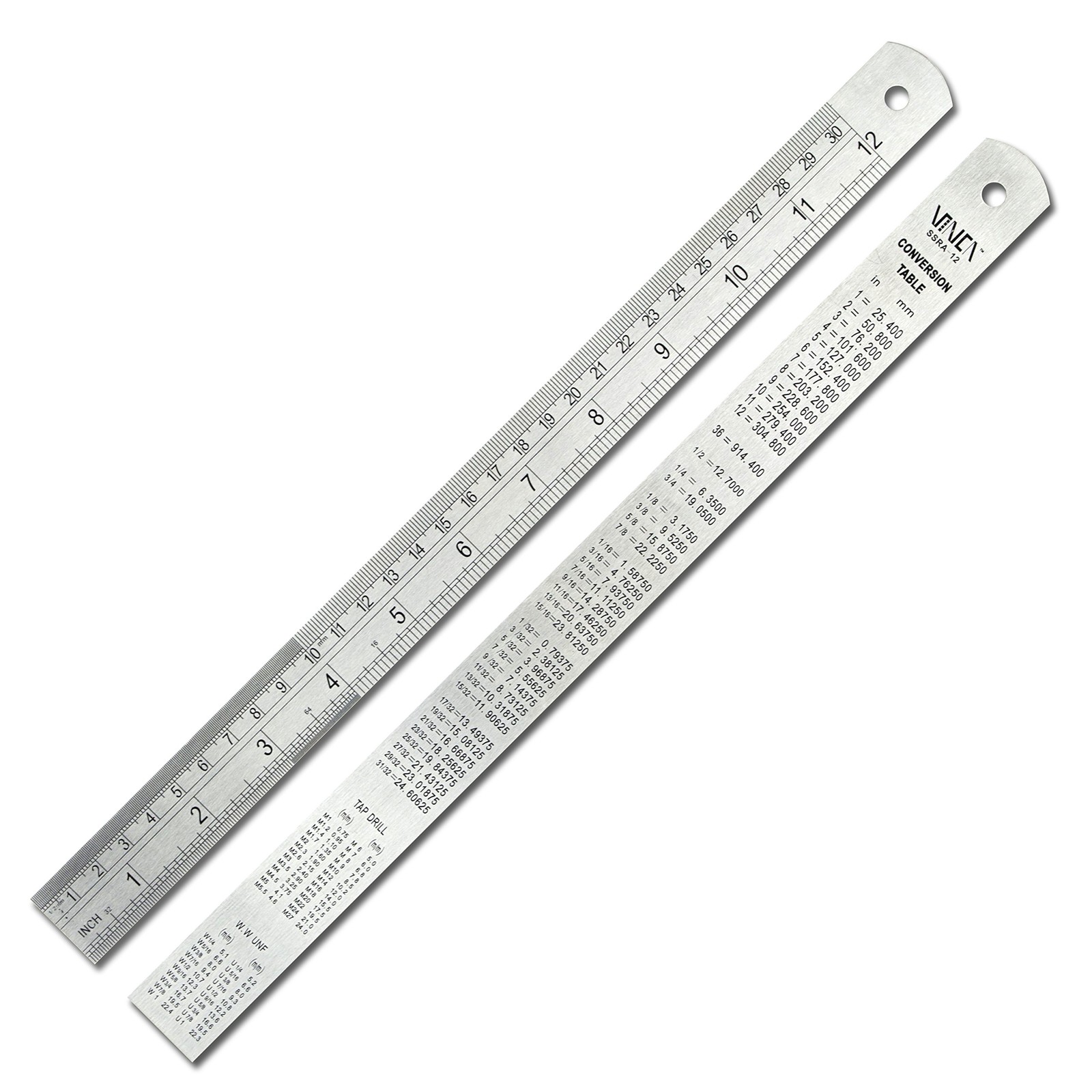 SSRA12 Stainless Steel Office Drawing Ruler 012 Inch 030cm Measuring Tool gallery