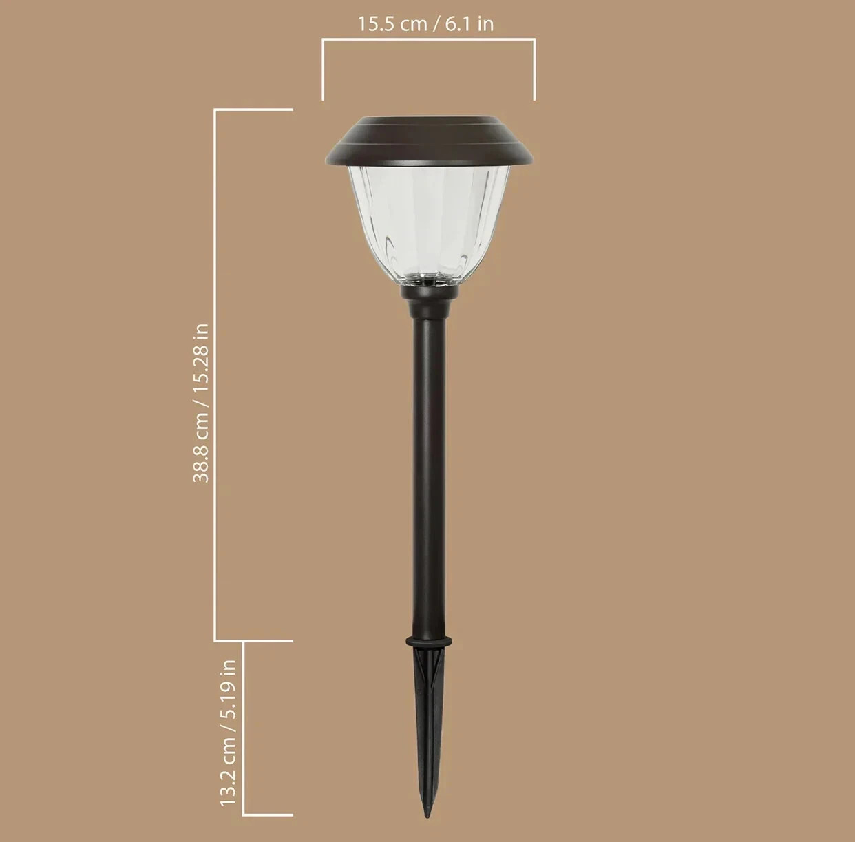 MEMBER'S MARK OIL-RUBBED BRONZE LED SOLAR PATH LIGHTS, 5 Pack gallery