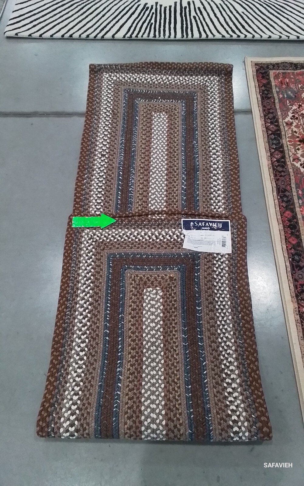 BROWN MULTI 2'-3" x 8'-0" Broken Thread Rug Reduced Price 1172772280 BRD313A-28 gallery