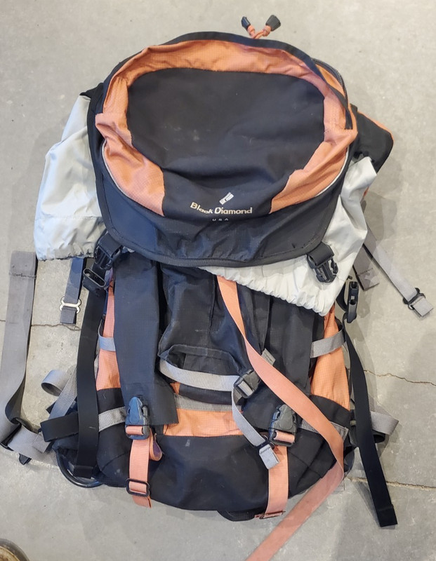 Black Diamond  44L Alpine Climbing Backpack, Rare (Prototype), w/ crampon pouch 5