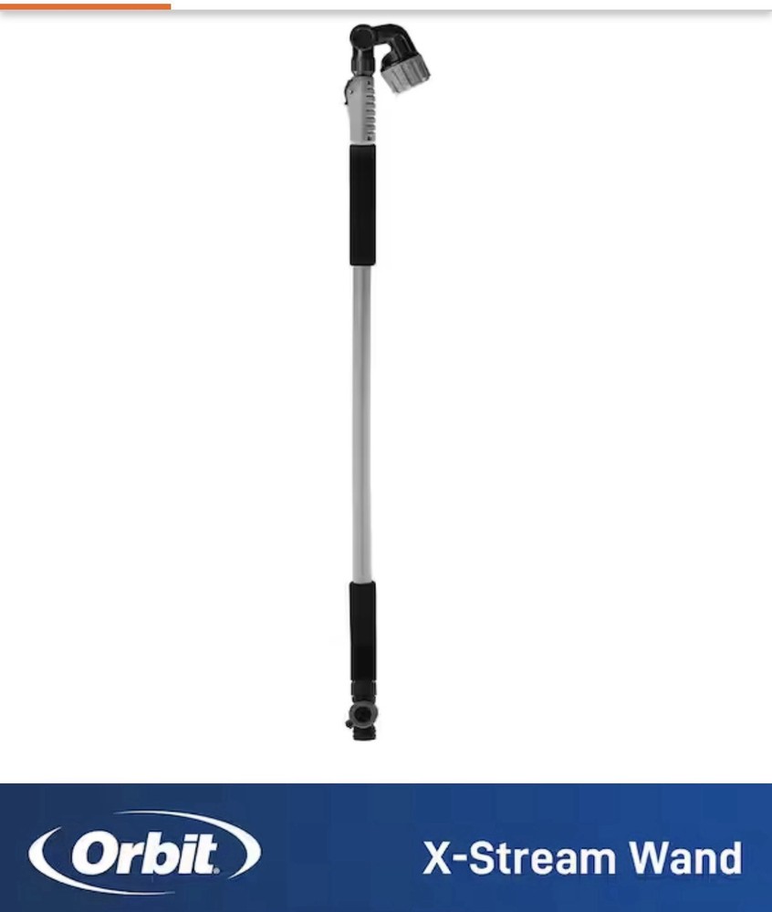 X-Stream 72 In. Extendable 4-Pattern Thumb Control Watering Wand Garden Lawn