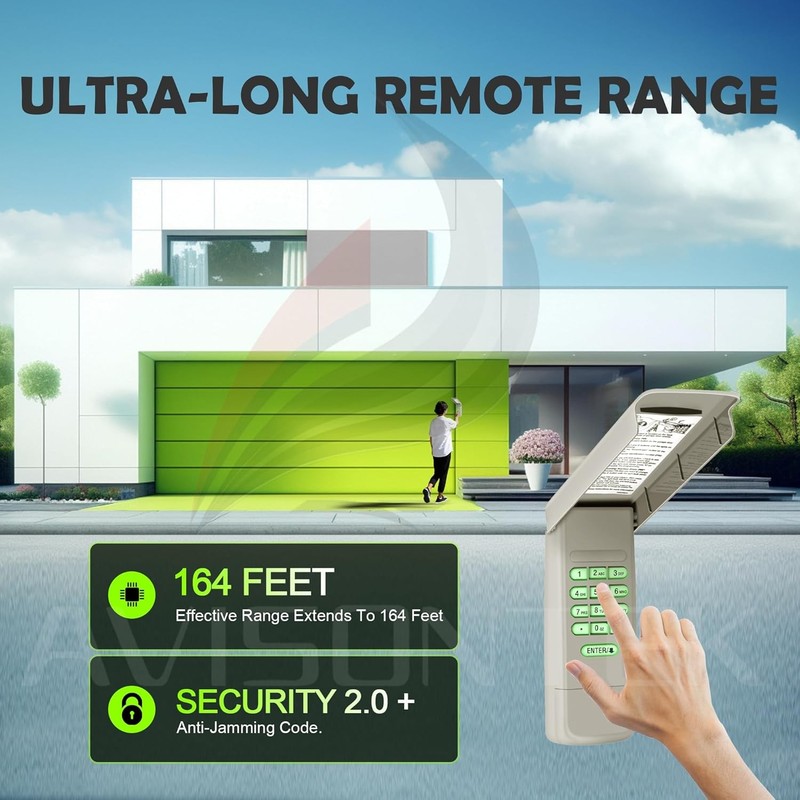 Chamberlain 940EV-P2 Wireless Universal Garage Door Opener Keypad Remote Control gallery