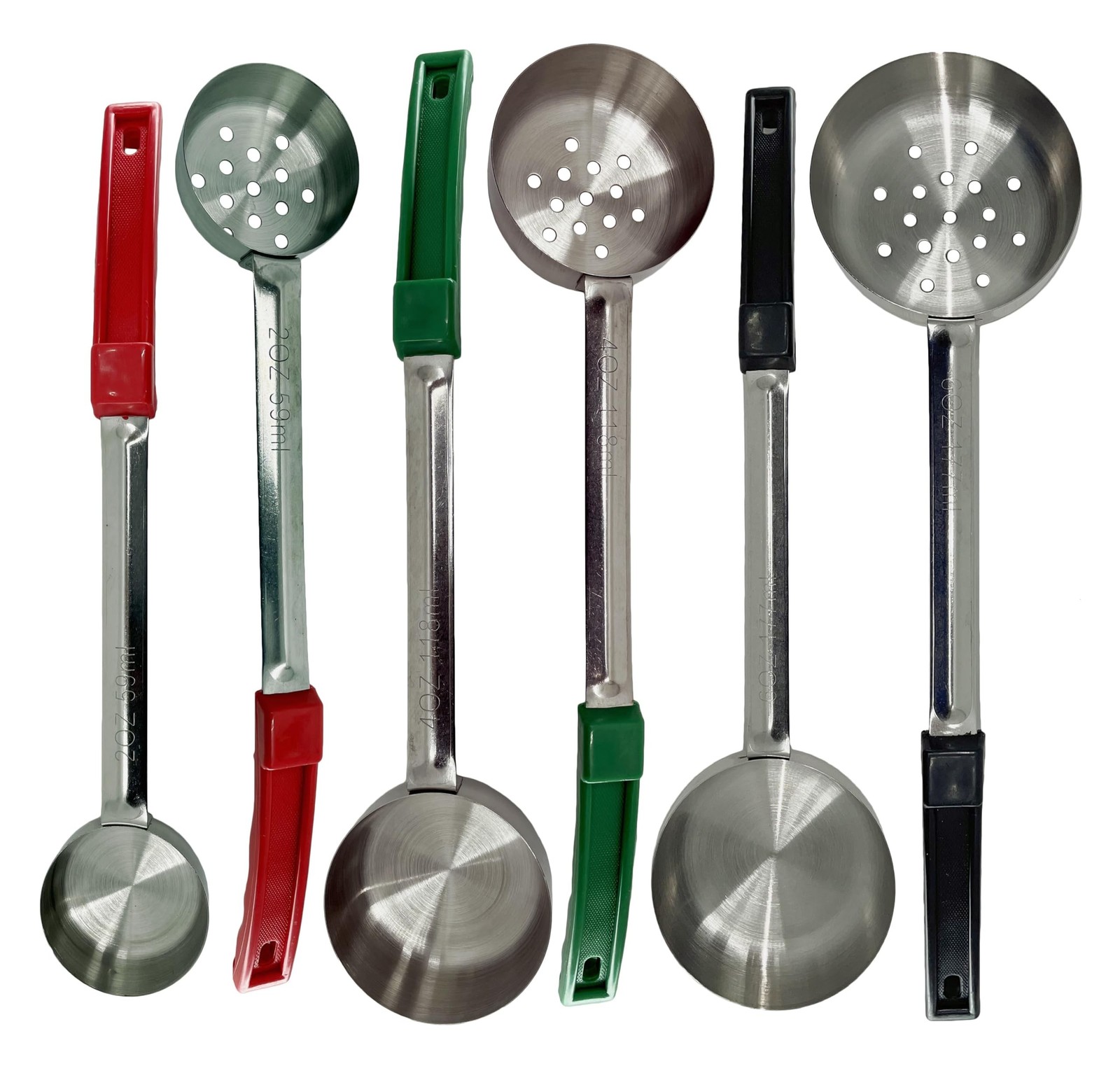 Stainless Steel Portion Control Serving Spoons | Combo Packs (2oz, 4oz, 6oz S... gallery