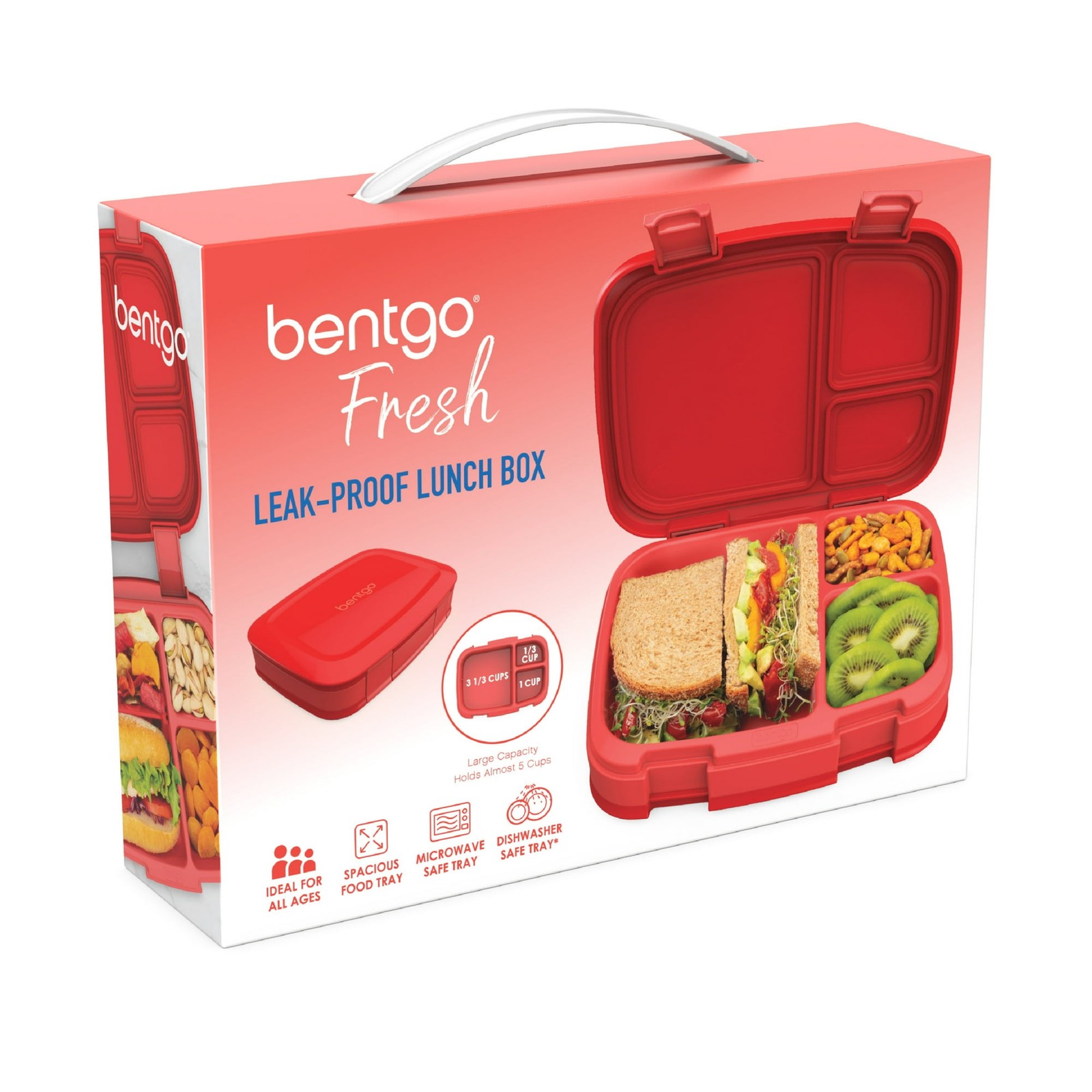 Bentgo Fresh Leak-Proof Bento Lunch Box for Adults and Teens, 4-Part Design gallery