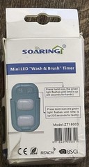 SOARING Wireless Battery Powered Timer 4 Kids 2 Min Brush, 20 Sec Hand Wash A10
