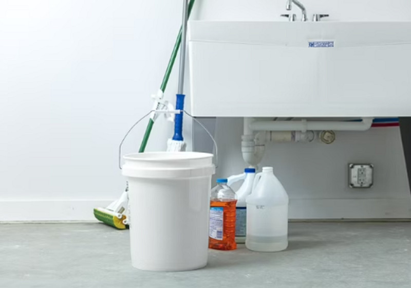 (2 pack) United Solutions 5 Gallon Round Utility Bucket, Comfort Handle, Plastic gallery