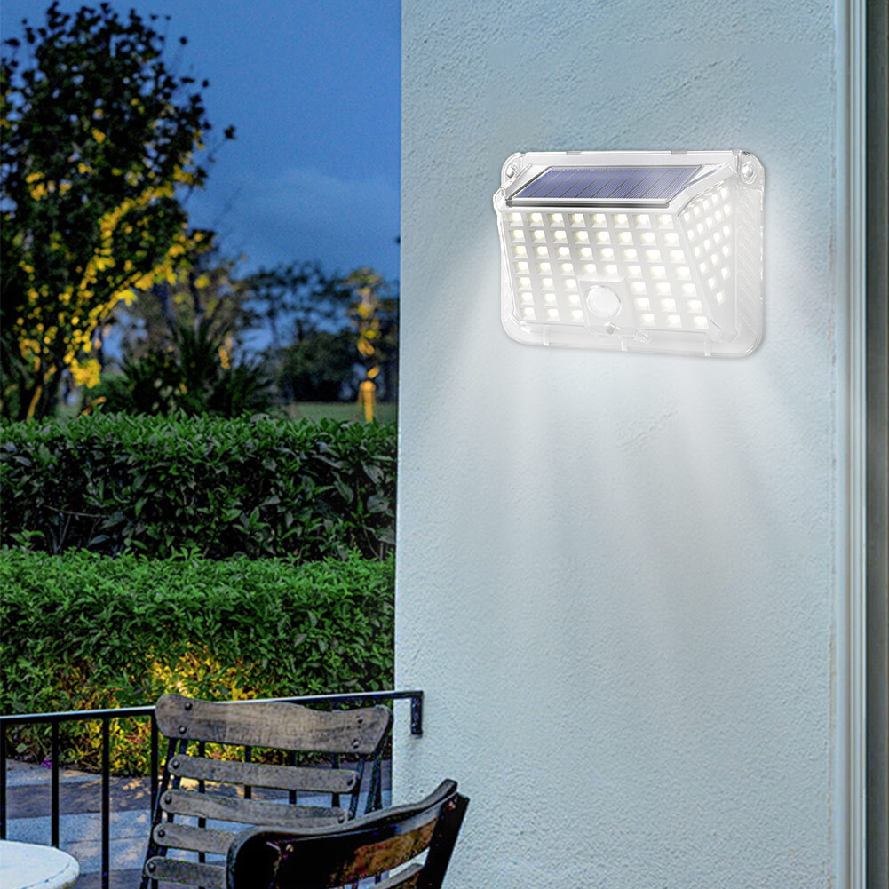 Solar Power 90 LED Lights PIR Motion Sensor Outdoor Security Solar Wall Lamp gallery