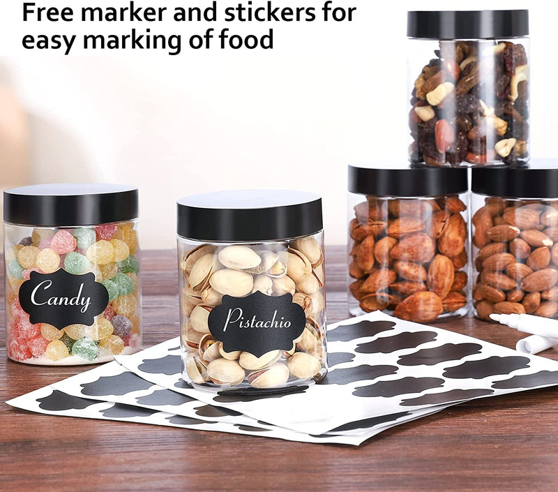 40 Pack Plastic Jars with Lids Gencywe 8 Oz Clear Slime Cosmetics Containers.. gallery