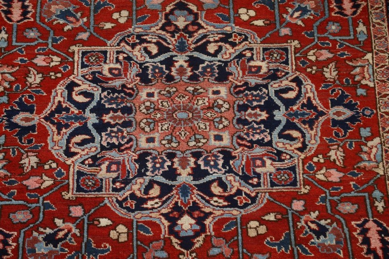 Antique Heriz Serapi 6x10 Area Rug Vegetable Dye Hand-knotted Wool gallery