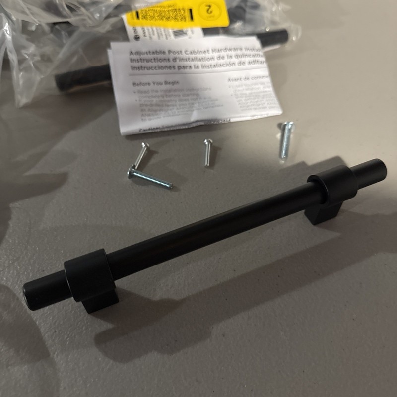 LOT OF 72!!! Brainerd Wrapped Bar Pull Matte Black 1-3/8" to 6 5/16" (35/160mm) gallery