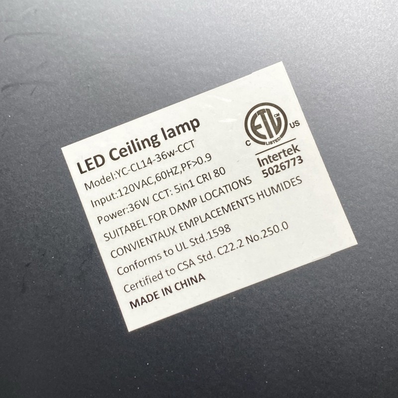 13" FLUSH MOUNT LED CEILING LIGHT FIXTURE, 2700K/3000K/3500K/4000K/5000K ADJUSTA gallery