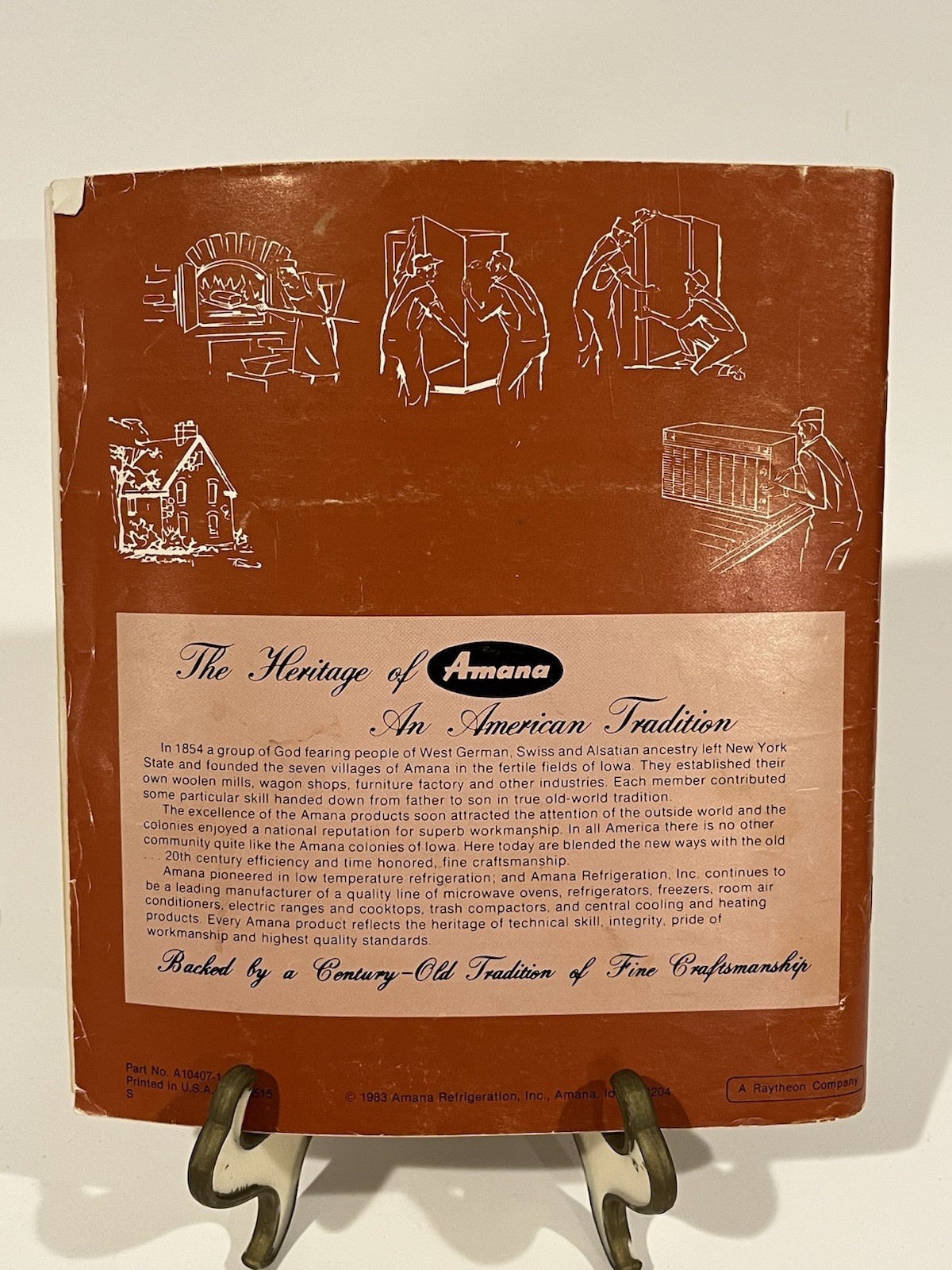 Amana Radarange MicroWave Oven Manual Model RR-1110 Mastercook Use and Care 1983 gallery