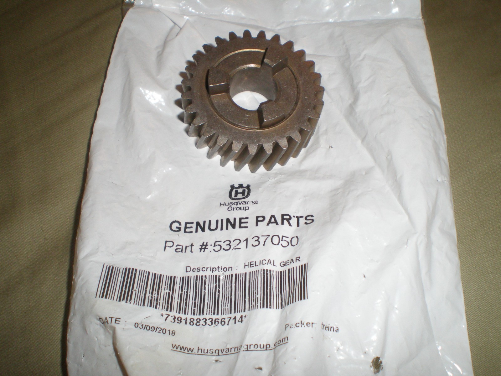 OEM CRAFTSMAN FRONT DRIVE SELF PROPEL LAWNMOWER 137050/532137050 HELICAL GEAR gallery