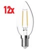 12 x LED Filament Candle E14 Bulb Lamp 4W=40-Watt Fixture Light 500lm Cool White gallery