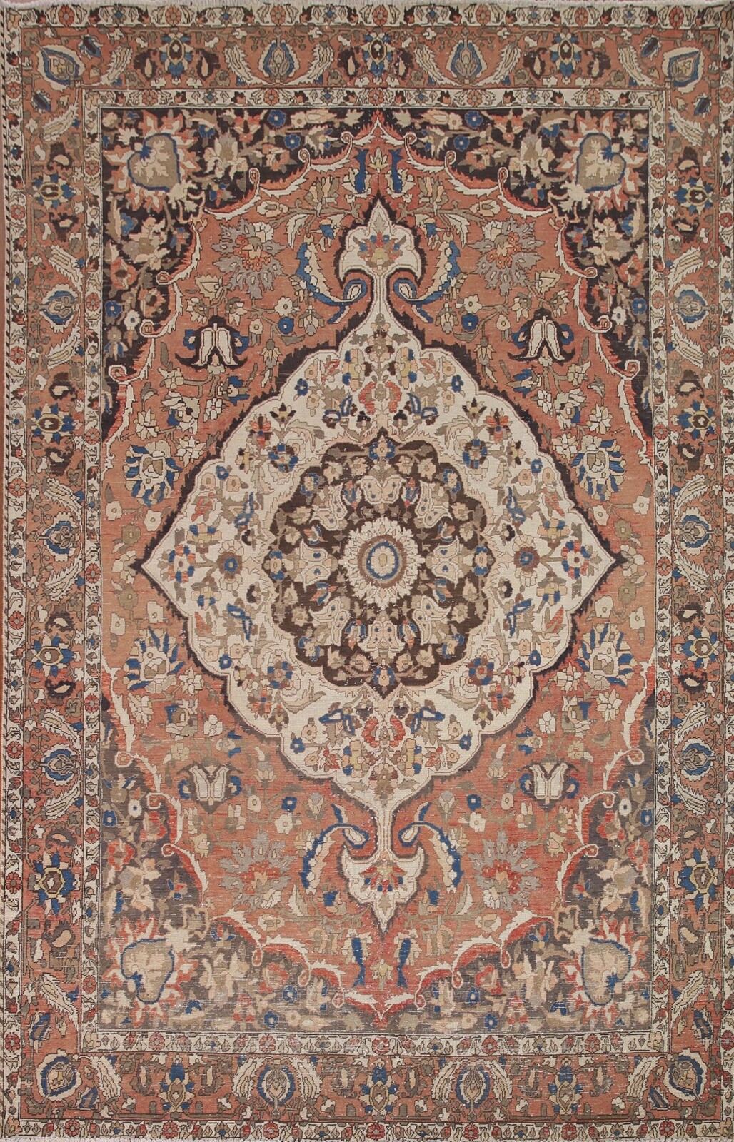 Semi-Antique Rust Bakhtiari Traditional Area Rug 7'x10' Wool Hand-knotted Carpet gallery