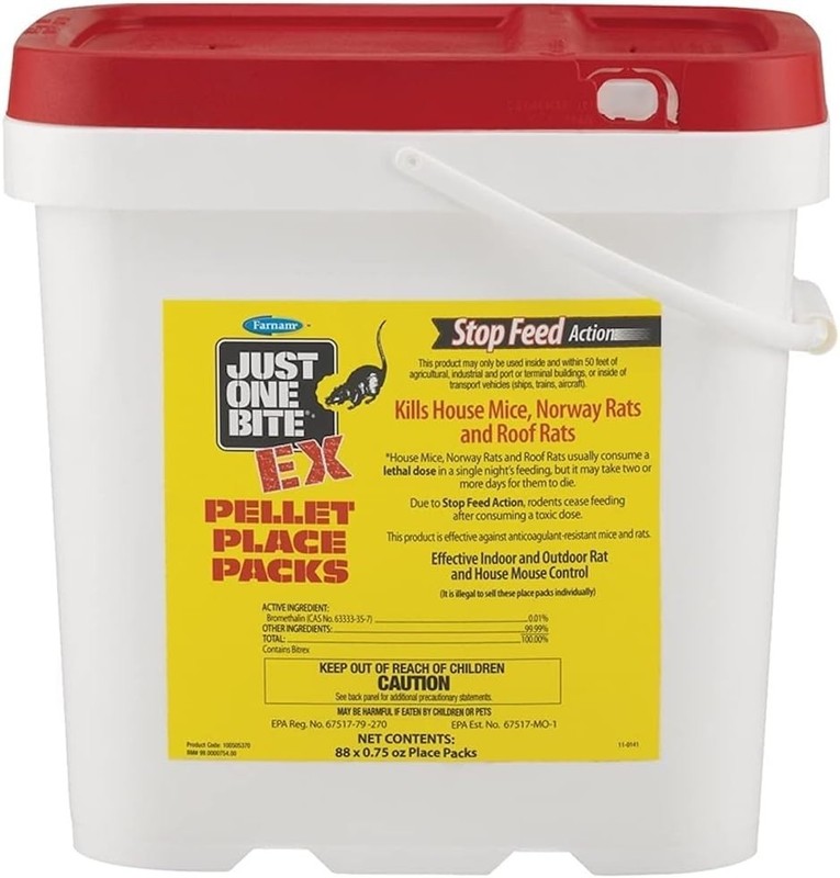 Effective Bromethalin Rodent Control Chunks 88ct - Easy Use for Rural Areas gallery