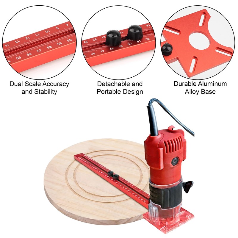 Multifunctional Router Circle Cutting Jig 4 in 1 Router Milling Groove Bracket gallery