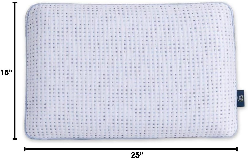 SERTA THERMAGEL Memory Foam Pillow Standard/Oversized Queen Size (16”x25”x5") gallery