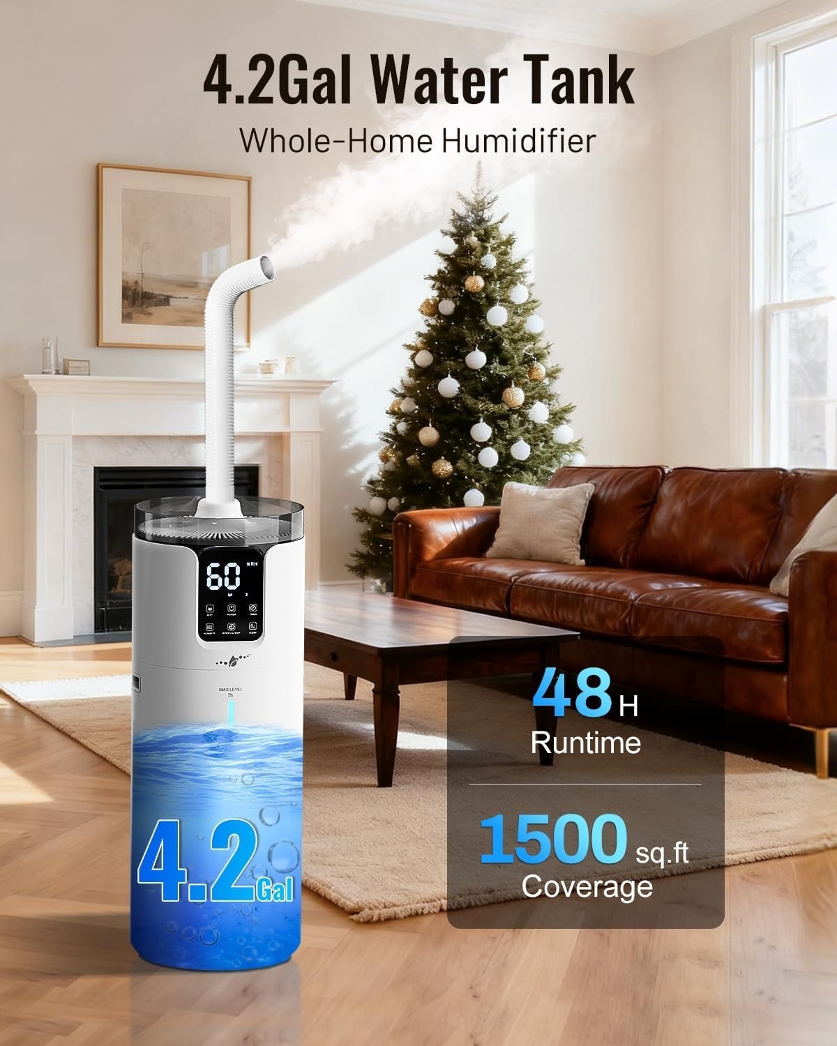 Humidifier large room 16L/4.2Gal - Lacidoll Whole house Humidifier for Home15... gallery