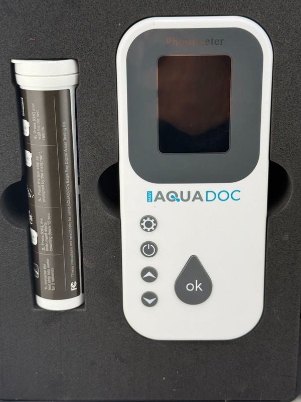 AquaDoc Eagle Ray Digital Pool Spa Water Testing Kit Chlorine PH Bromine Hardnes gallery