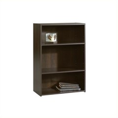 Sauder Beginnings 3-Shelf Bookcase in Cinnamon Cherry