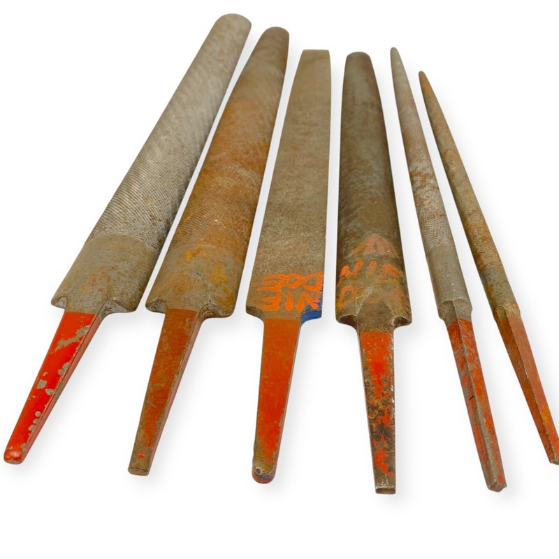 Simonds 12, 14, 17 in Mixed Flat, Round and Half Round File Set, 6 Pcs, USA gallery