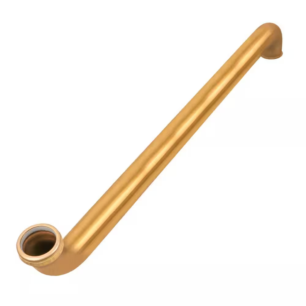 1-1/2 In. X 24 In. Brass Double Waste Bend for Tubular Drain Applications, 17GA gallery