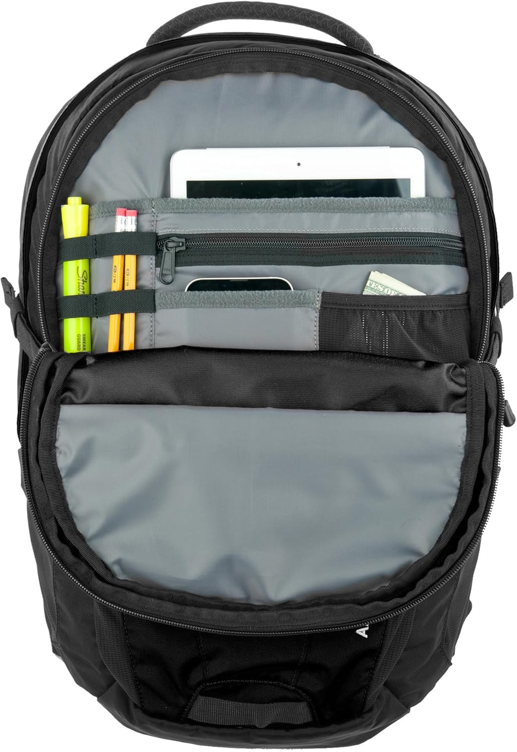 30L Black Adventurer Backpack - Organized, Hydration & Laptop Ready 5