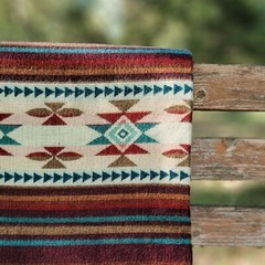 Extra Large – REVERSIBLE ALPACA Wool Blanket Andean Pattern 75×90 in