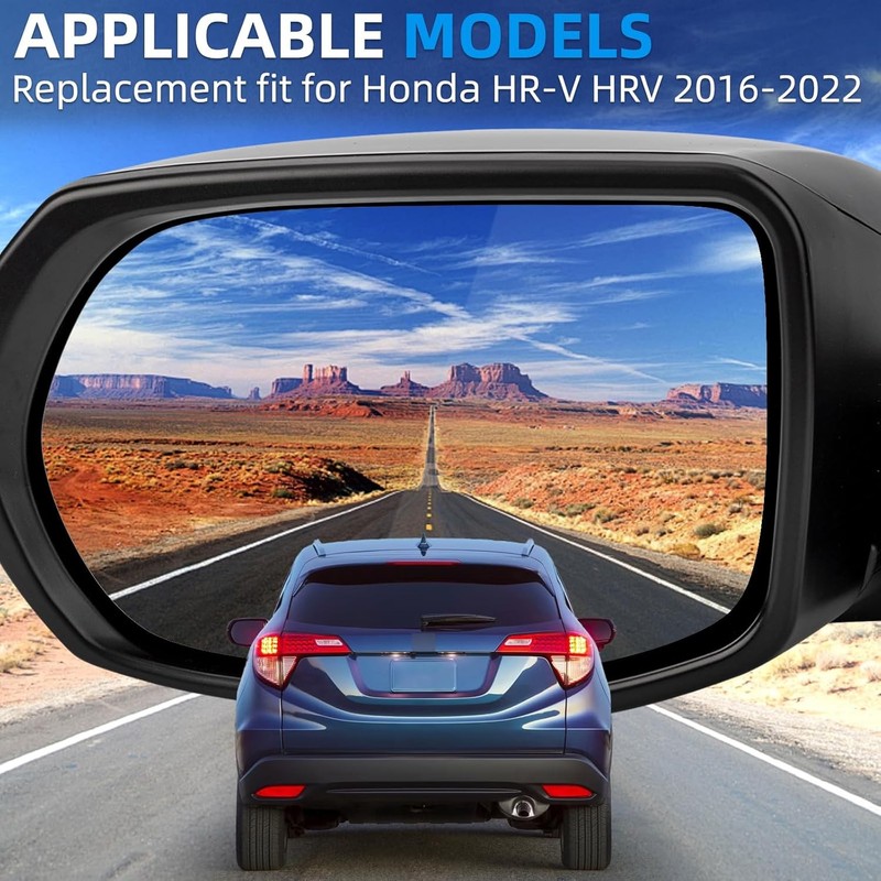 Left Driver Side Rear View Mirror Replacement for Honda HR-V HRV 2016-2022 - Rea gallery