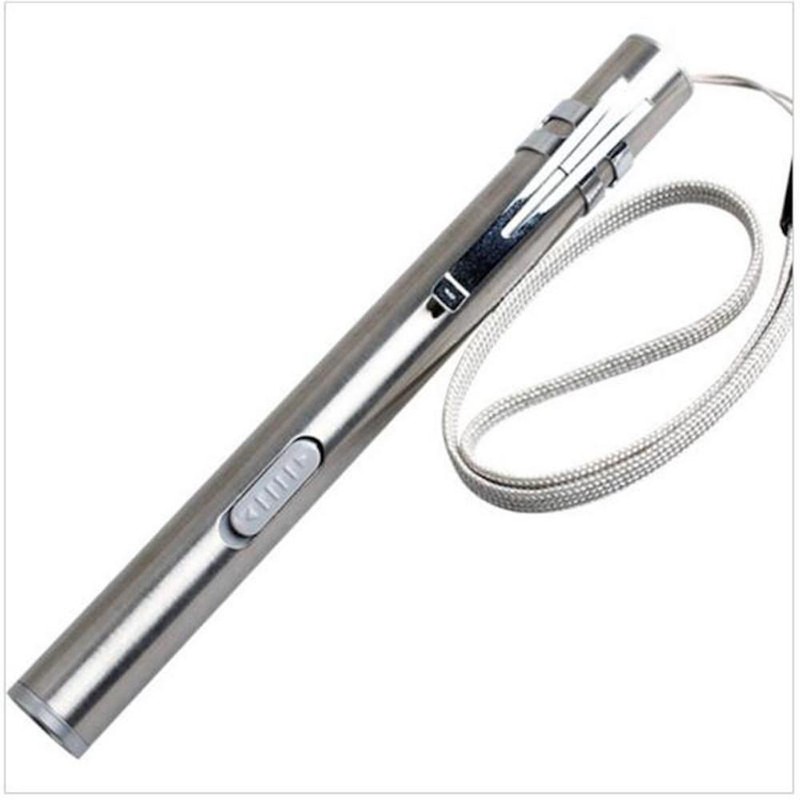 5" LED USB RECHARGEABLE MINI FLASHLIGHT Stainless Steel Pen Light 1000 Lumens gallery