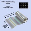 Bartovation Diffraction Grating Sheet 13,500 Lines/in [One 6" x 5ft Roll] gallery