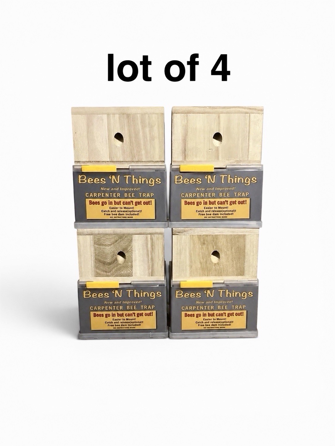 Bees N Things Carpenter Bee Hanging Insect Trap with 15 ft. Coverage (Lot of 4) gallery