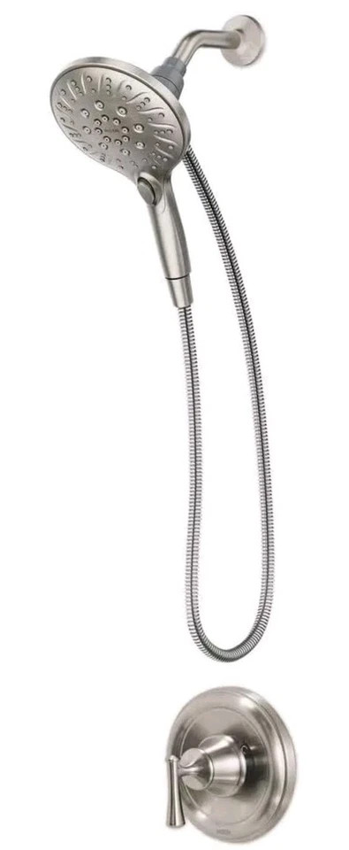 MOEN Magnetix Single-Handle 6-Spray Shower Faucet Brushed Nickel Valve Included gallery