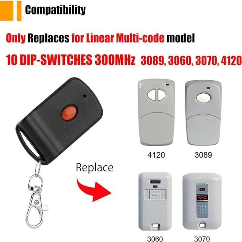 multi-code 3089 multicode 308911 For Linear MCS308911 300mhz Remote With Battery gallery