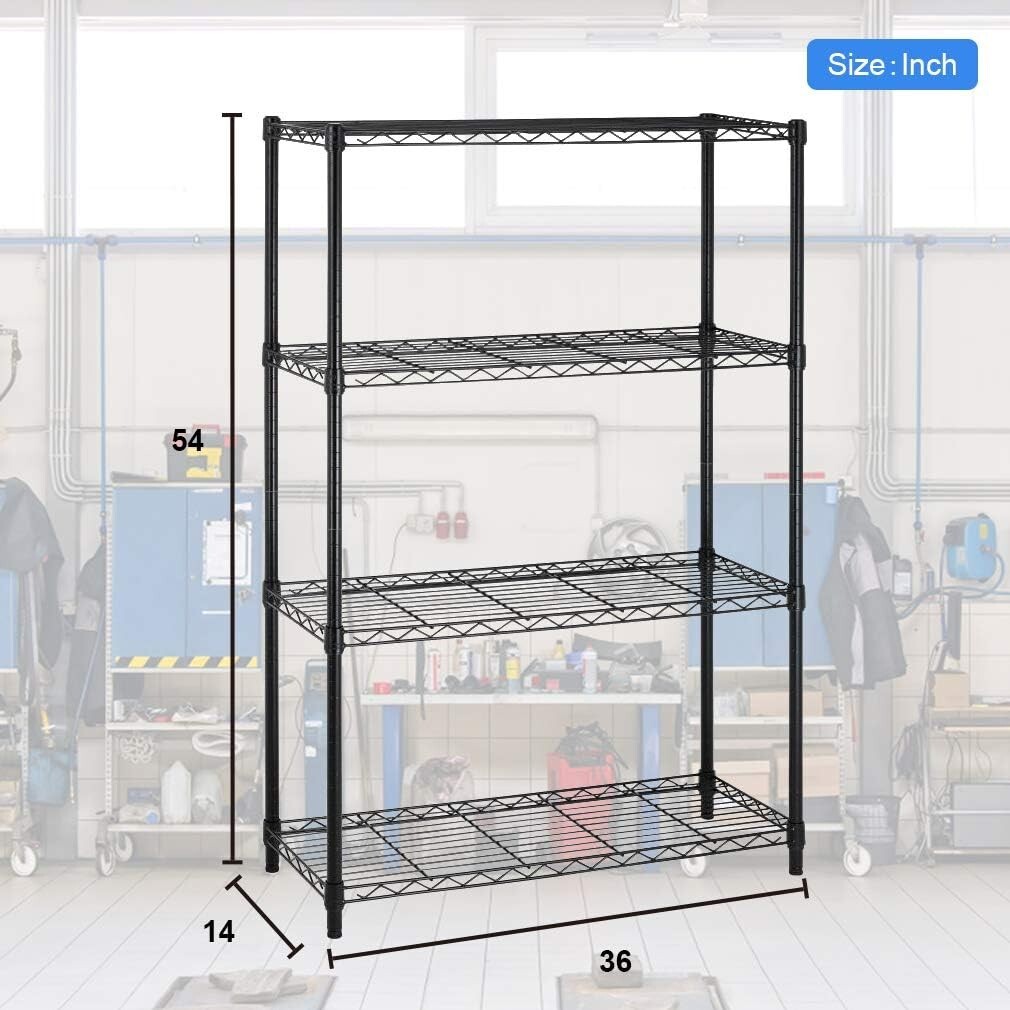 14x36x54 Inch 4-Shelf Storage Shelves Heavy Duty Shelving Storage Unit gallery