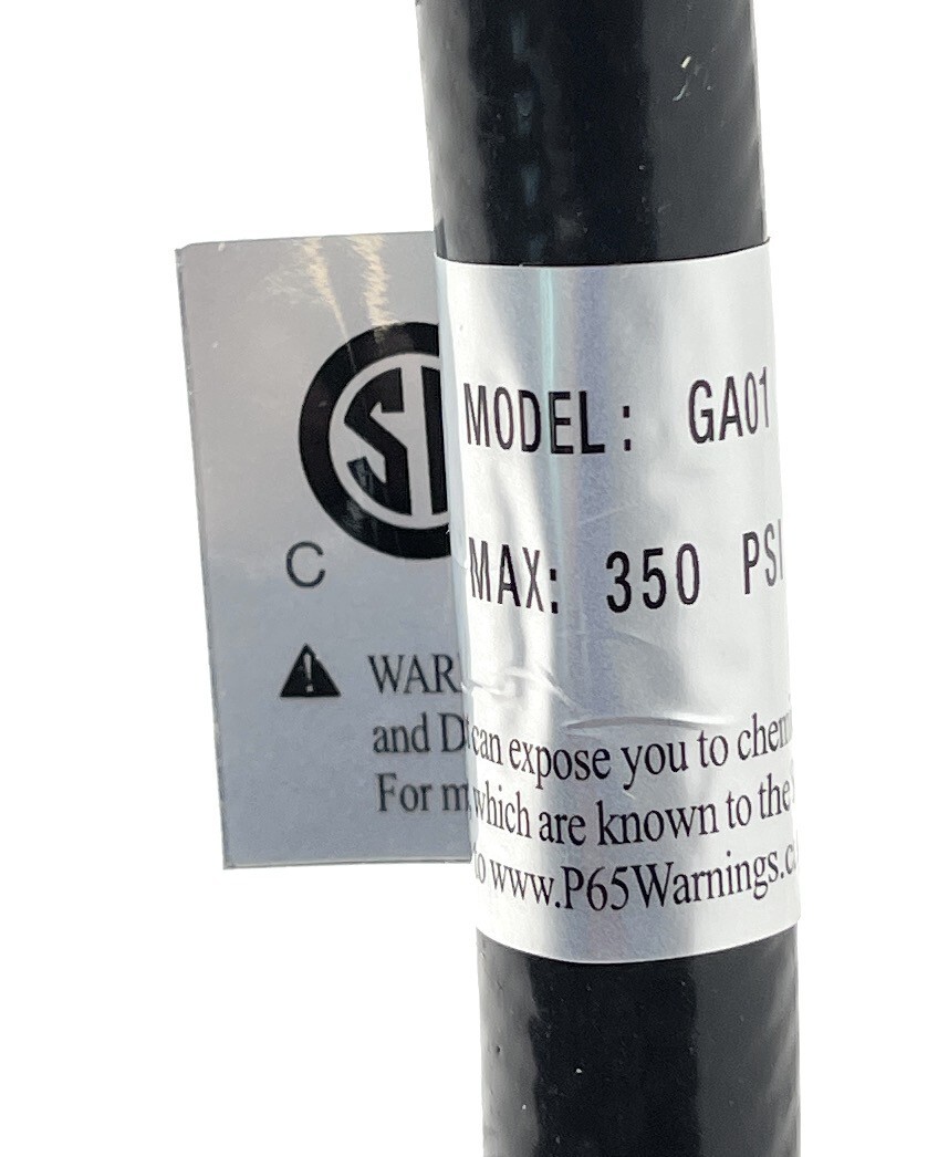 5' LP Propane Gas Hose Assembly - 1/4" Male NPT x 1/4" Female Swivel NPT gallery