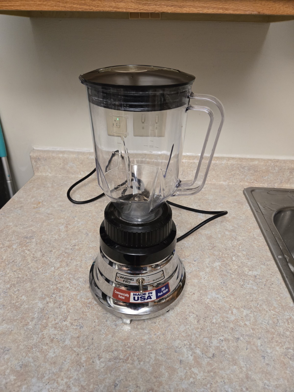 Waring Pro Blender - Brushed Stainless -51BL16 - 500 Watts Plastic Pitcher Works gallery
