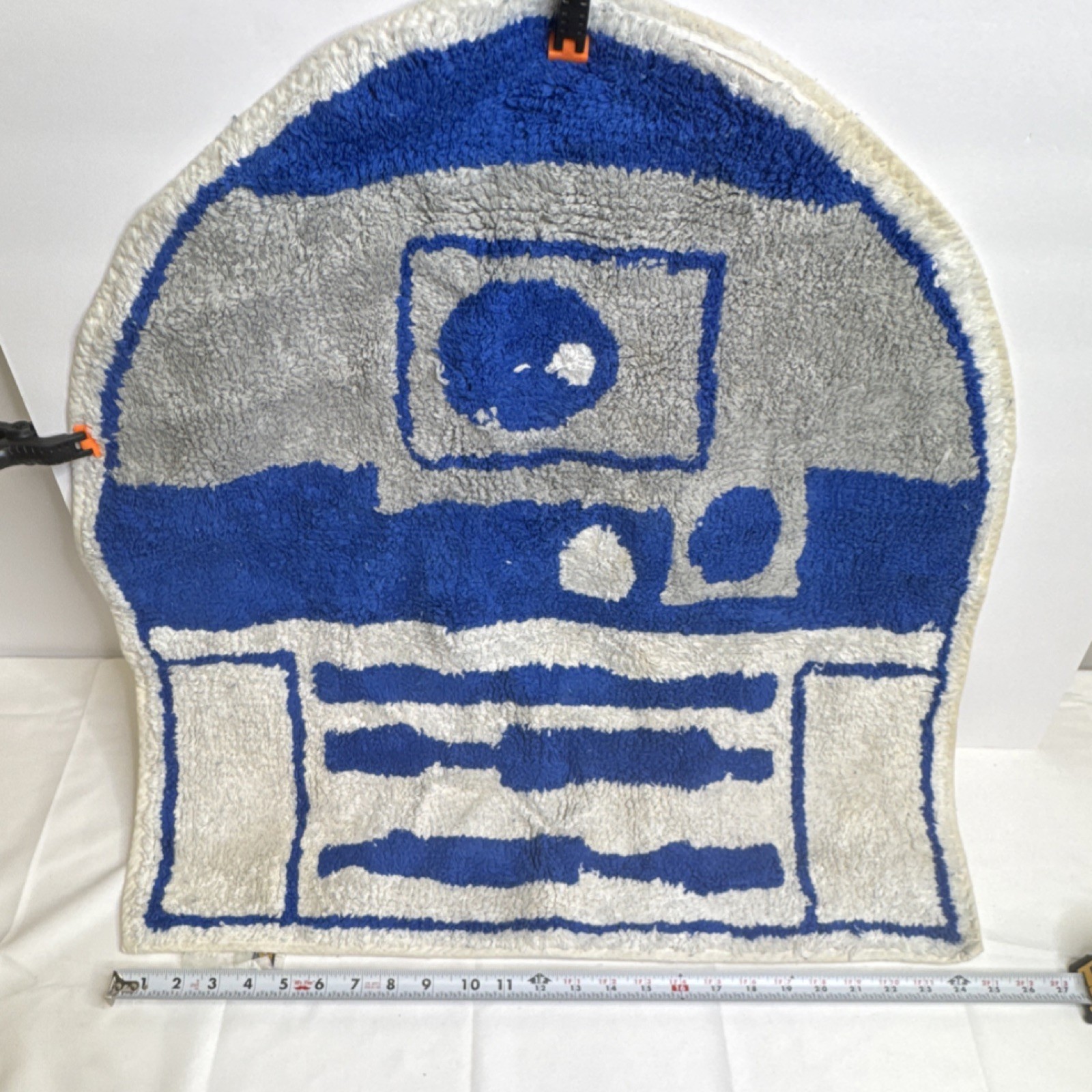 Star Wars R2-D2 Tufted 100% Cotton Machine Washable Rug Blue/Gray 16x16 USED gallery