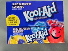 192 Packets Kool-Aid Blue Raspberry Lemonade Flavor Caffeine Free Soft Drink Mix