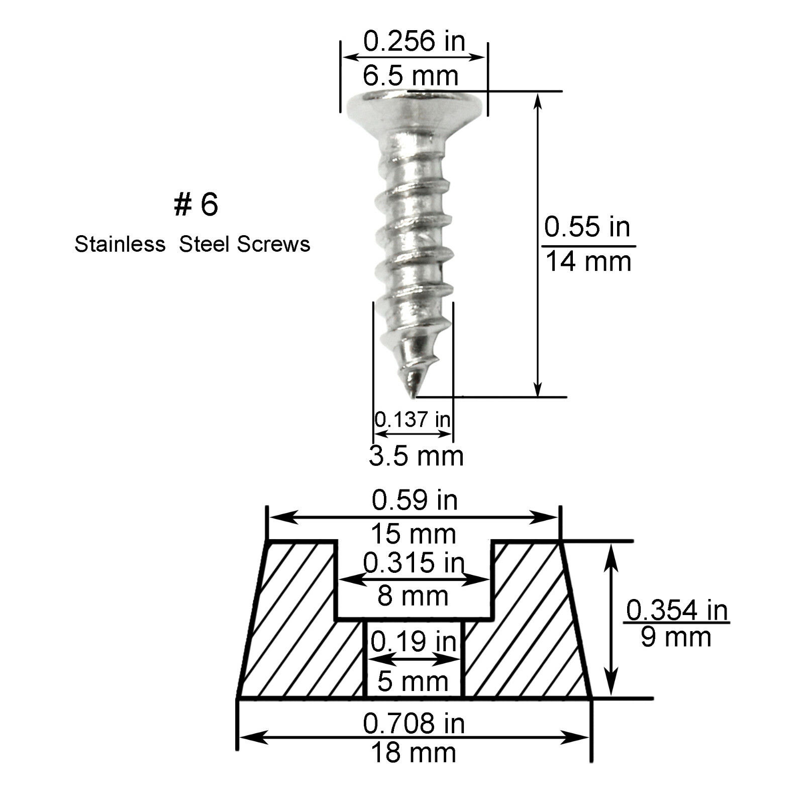 3/4" Small Hard Rubber Bumper Feet with Stainless Washer and Screws, 20 Pack gallery