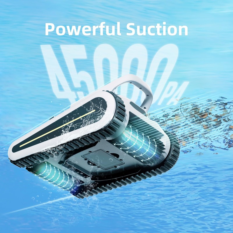 Pool Vacuum for Inground Pools, Cordless Robotic Pool Cleaner,150 min,2050 Sq.ft gallery