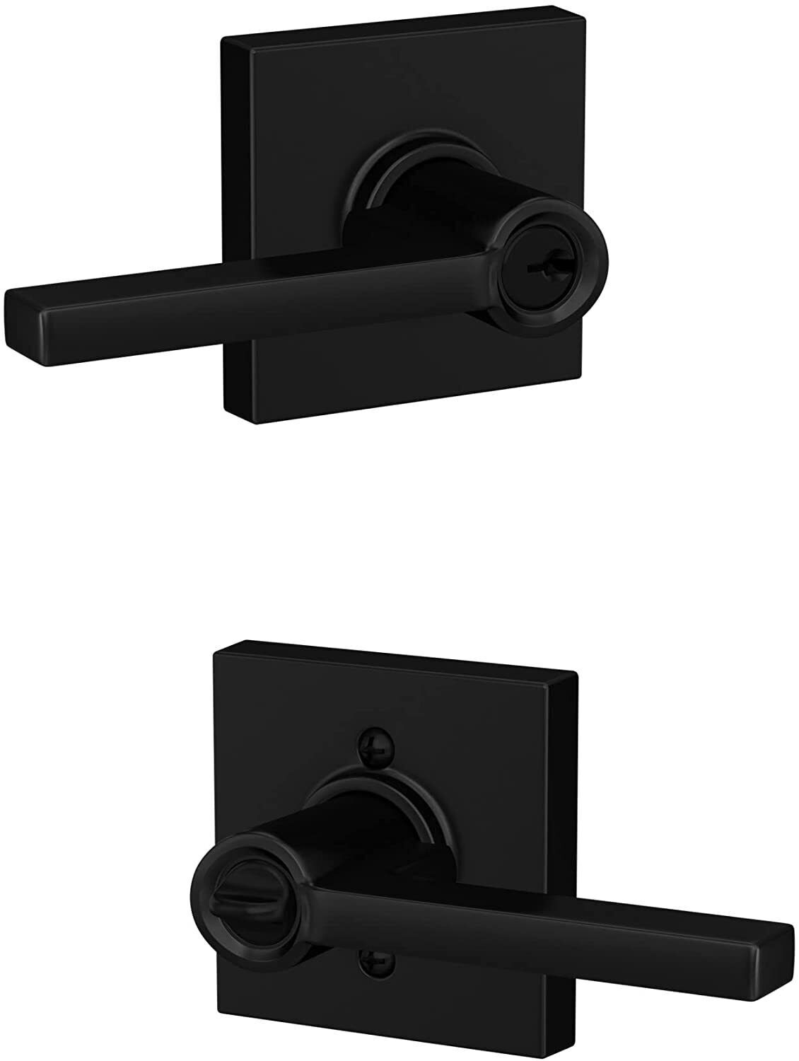 Schlage Custom Latitude Collins Trim Keyed Entry Door Lever - F51A LAT COL gallery