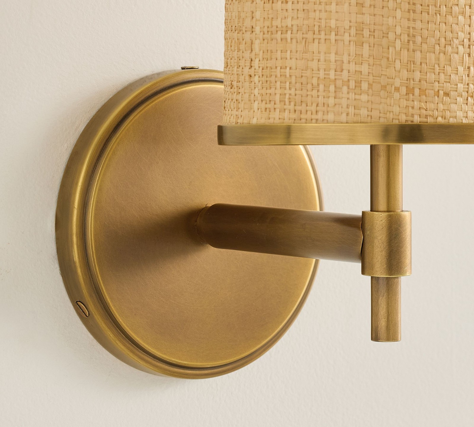 Pottery Barn 14" Andre Rattan Cylinder Sconce (US STOCK) gallery