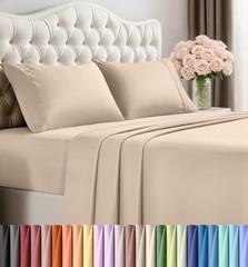 Utopia Bedding California King Sheet Set – 4 Piece Bed Sheets for Cal King Si…