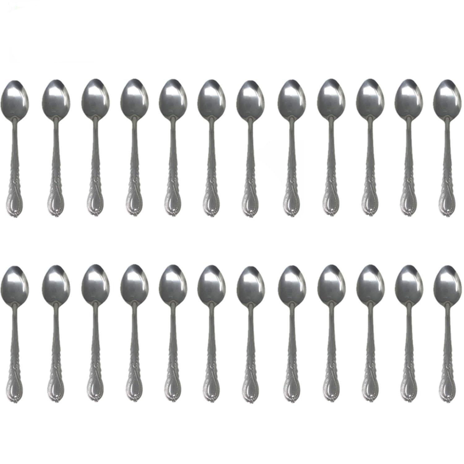 60 Pieces Stainless Steel Dinner Spoons, Flatware,Tableware 7.25in, Silver gallery
